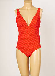 Maillot de bain 1 pièce haut triangles haut triangles orange IODUS femme