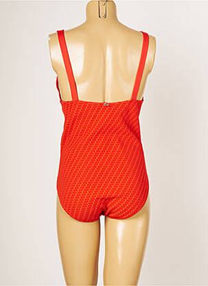 Maillot de bain 1 pièce haut triangles haut triangles orange IODUS femme