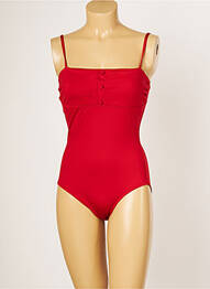 Maillot de bain 1 pièce haut soutien-gorge nageur haut soutien-gorge nageur rouge IODUS femme