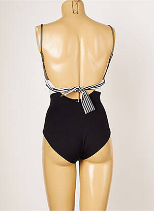 Maillot de bain 1 pièce stretch haut soutien-gorge nageur noir IODUS femme