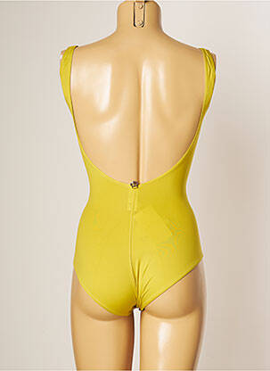 Maillot de bain 1 pièce haut bandeau haut bandeau jaune IODUS femme