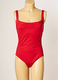 Maillot de bain 1 pièce imprimé fantaisie haut bandeau rouge IODUS femme