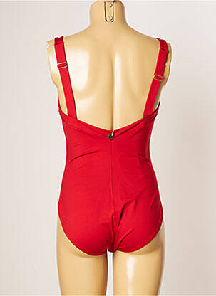 Maillot de bain 1 pièce imprimé fantaisie haut bandeau rouge IODUS femme
