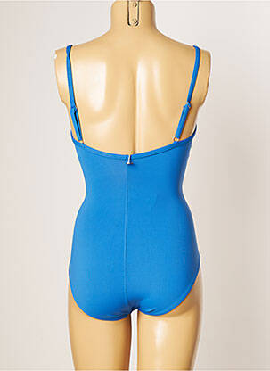 Maillot de bain 1 pièce stretch haut soutien-gorge moulé bleu IODUS femme