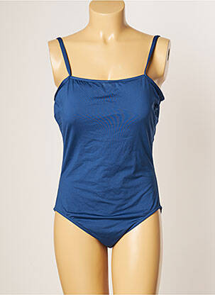Maillot de bain 1 pièce haut soutien-gorge emboitant haut soutien-gorge emboitant bleu IODUS femme