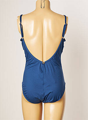 Maillot de bain 1 pièce haut soutien-gorge emboitant haut soutien-gorge emboitant bleu IODUS femme