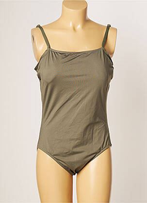 Maillot de bain 1 pièce haut soutien-gorge emboitant haut soutien-gorge emboitant vert IODUS femme