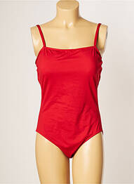 Maillot de bain 1 pièce haut soutien-gorge emboitant haut soutien-gorge emboitant rouge IODUS femme
