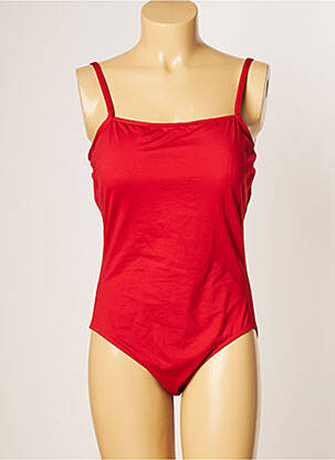 Maillot de bain 1 pièce haut soutien-gorge emboitant haut soutien-gorge emboitant rouge IODUS femme