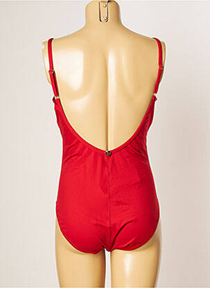 Maillot de bain 1 pièce haut soutien-gorge emboitant haut soutien-gorge emboitant rouge IODUS femme
