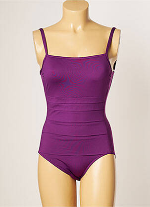 Maillot de bain 1 pièce haut bandeau haut bandeau violet IODUS femme