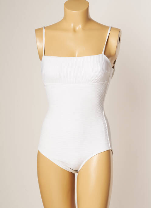 Maillot de bain 1 pièce blanc IODUS pour femme