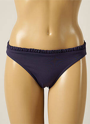 Bas de maillot de bain micro fibres culotte bleu IODUS femme