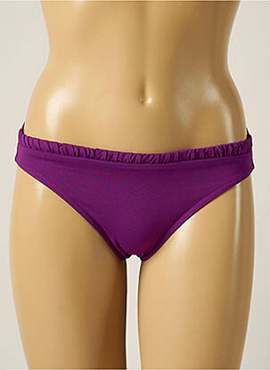 Bas de maillot de bain micro fibres culotte violet IODUS femme