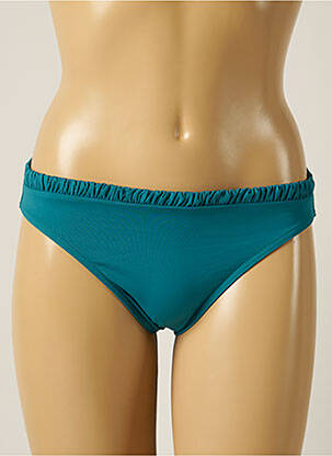 Bas de maillot de bain micro fibres culotte bleu IODUS femme