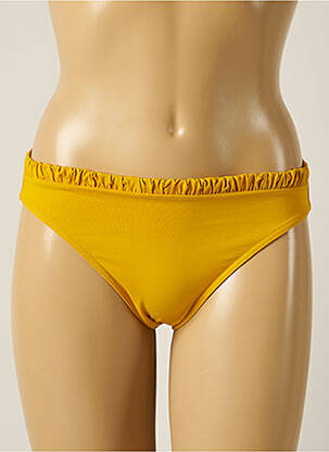 Bas de maillot de bain micro fibres culotte jaune IODUS femme
