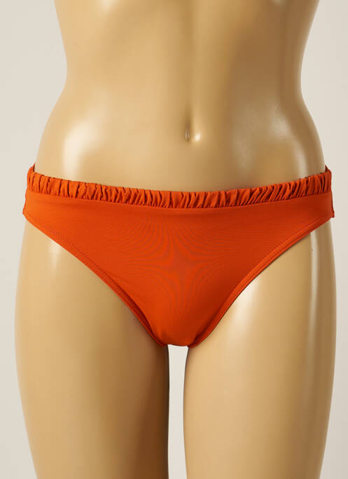 Bas de maillot de bain micro fibres culotte orange IODUS femme