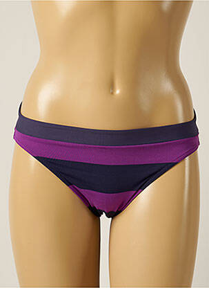 Bas de maillot de bain tissage satiné culotte violet IODUS femme