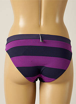 Bas de maillot de bain tissage satiné culotte violet IODUS femme