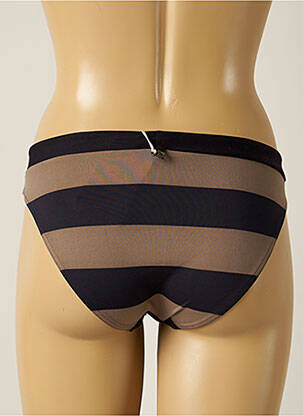 Bas de maillot de bain tissage satiné culotte noir IODUS femme