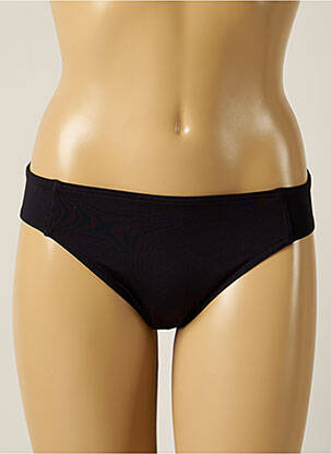 Bas de maillot de bain tissage satiné culotte noir IODUS femme