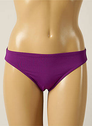 Bas de maillot de bain micro fibres culotte violet IODUS femme