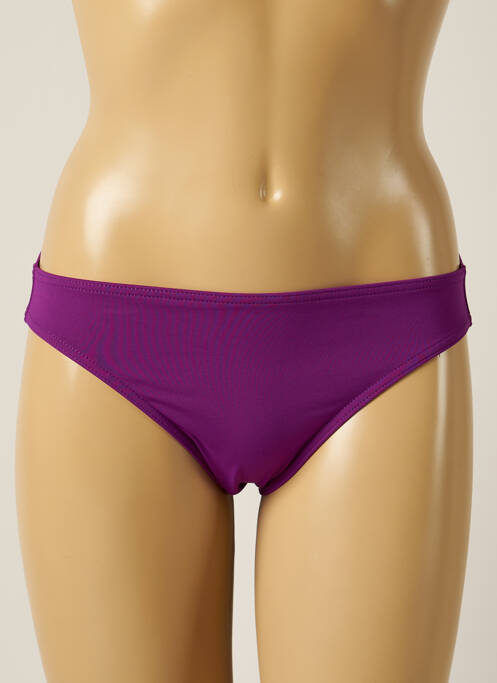 Bas de maillot de bain micro fibres culotte violet IODUS femme