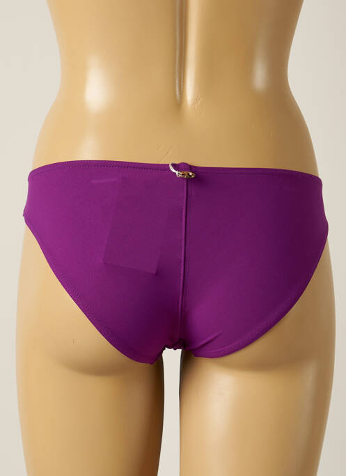 Bas de maillot de bain micro fibres culotte violet IODUS femme