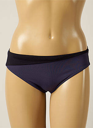Bas de maillot de bain tissage satiné culotte bleu IODUS femme