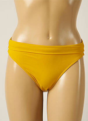 Bas de maillot de bain micro fibres culotte jaune IODUS femme