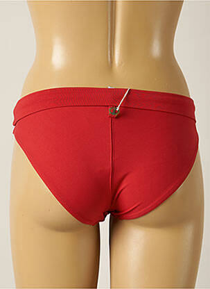 Bas de maillot de bain micro fibres culotte rouge IODUS femme