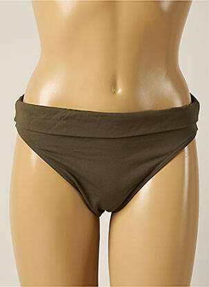 Bas de maillot de bain micro fibres culotte vert IODUS femme