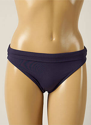 Bas de maillot de bain micro fibres culotte bleu IODUS femme