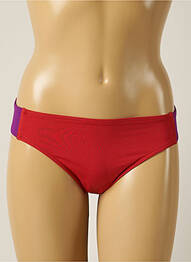 Bas de maillot de bain micro fibres culotte rouge IODUS femme