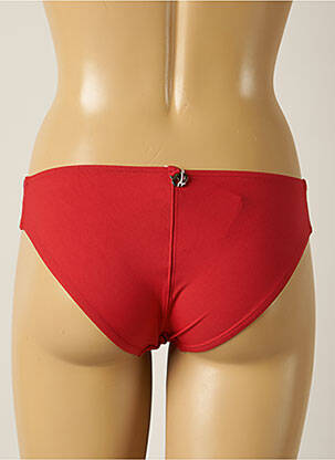 Bas de maillot de bain micro fibres culotte rouge IODUS femme