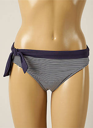 Bas de maillot de bain micro fibres bikini bleu IODUS femme