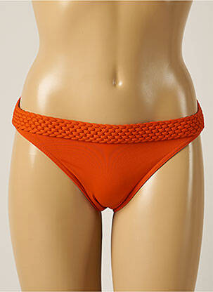 Bas de maillot de bain micro fibres culotte orange IODUS femme