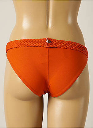 Bas de maillot de bain micro fibres culotte orange IODUS femme
