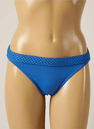 Bas de maillot de bain micro fibres culotte bleu IODUS femme