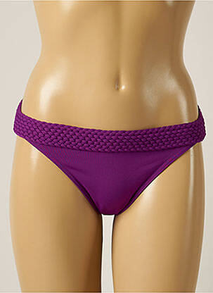 Bas de maillot de bain micro fibres culotte violet IODUS femme
