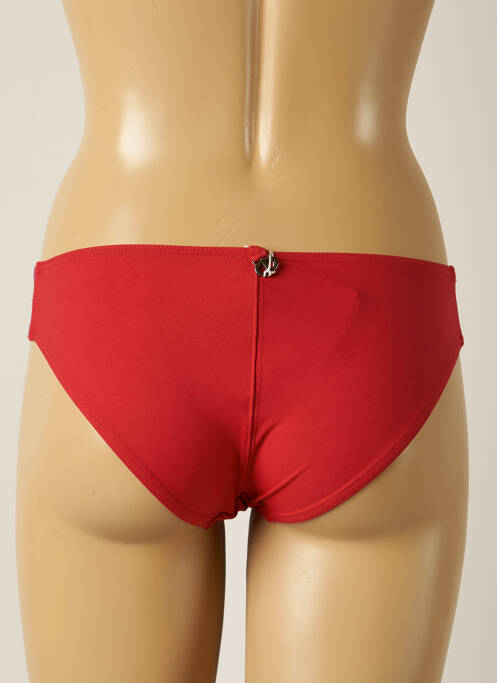 Bas de maillot de bain micro fibres culotte rouge IODUS femme