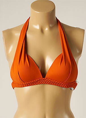 Haut de maillot de bain orange IODUS pour femme