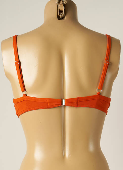 Haut de maillot de bain fermeture liens à nouer haut soutien-gorge balconnet orange IODUS femme