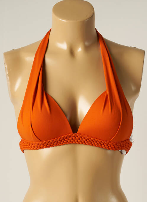 Haut de maillot de bain orange IODUS pour femme