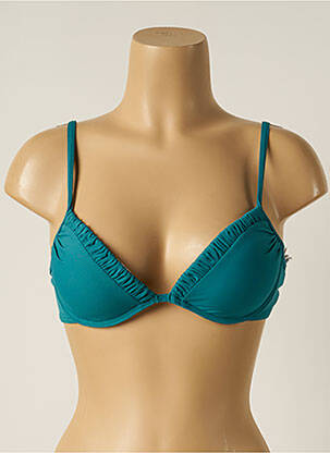 Haut de maillot de bain haut soutien-gorge emboitant haut soutien-gorge emboitant bleu IODUS femme