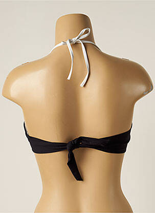 Haut de maillot de bain fermeture liens à nouer haut bandeau bleu IODUS femme