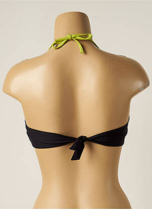 Haut de maillot de bain fermeture liens à nouer haut soutien-gorge avec mousse de rembourrage amovible marron IODUS femme