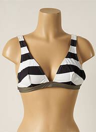 Haut de maillot de bain fermeture liens à nouer haut triangles noir IODUS femme