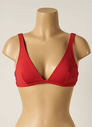 Haut de maillot de bain stretch rouge IODUS femme