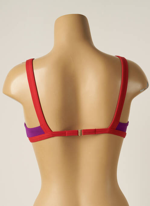 Haut de maillot de bain rouge IODUS pour femme